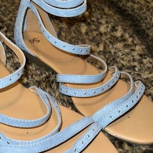 SO light blue sandals